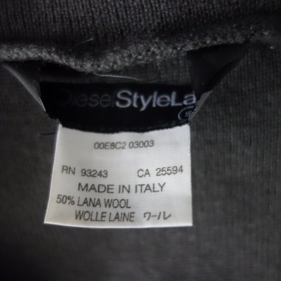 Diesel Maturity Speedway Express Made in Italy Gray Sweater Size S - Picture 8 of 13